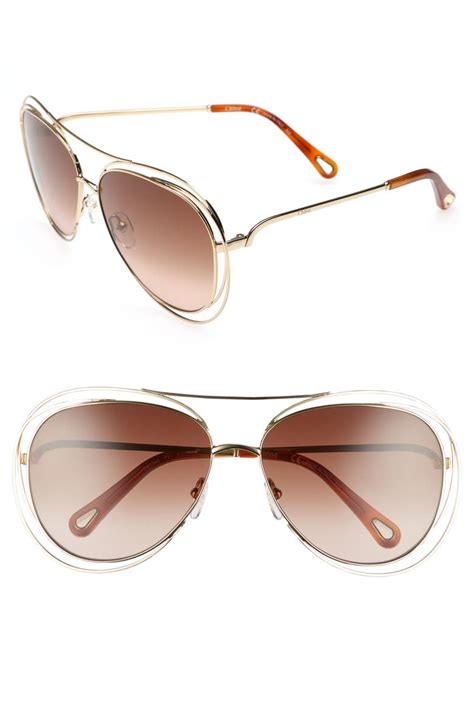 chloe sunglasses aviator|chloe sunglasses nordstrom.